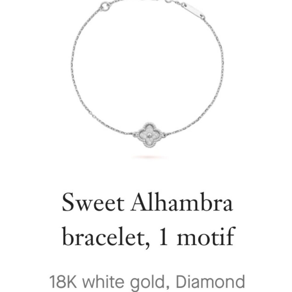 Van Clef Sweet Alhambra Diamond Bracelet